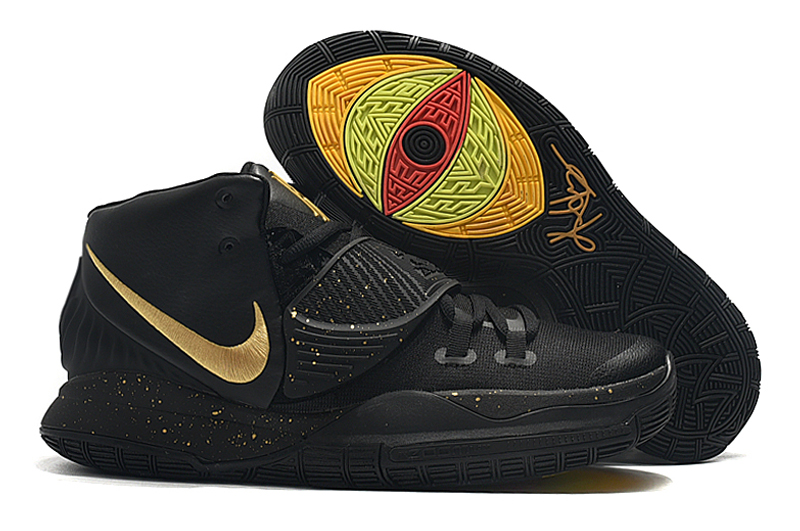 New Nike Kyrie 6 Black Gold Shoes